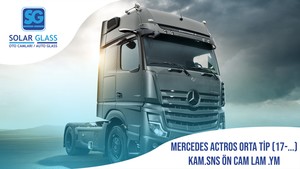 MERCEDES ACTROS ORTA TİP  KAM.SNS ÖN CAM LAM .YM 17-