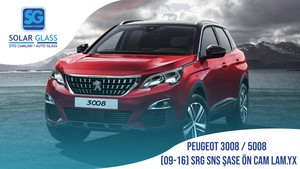 PEUGEOT 3008 / 5008  SNS SRG ŞAŞE.ÖN CAM LAM YŞL 09-16