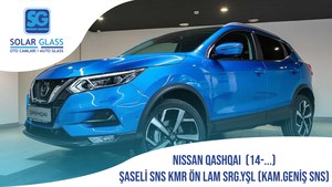 NISSAN QASHQAI ŞASELİ SNS KMR ÖN LAM SRG.YŞL 14-. (KAM.GENİŞ SNS)